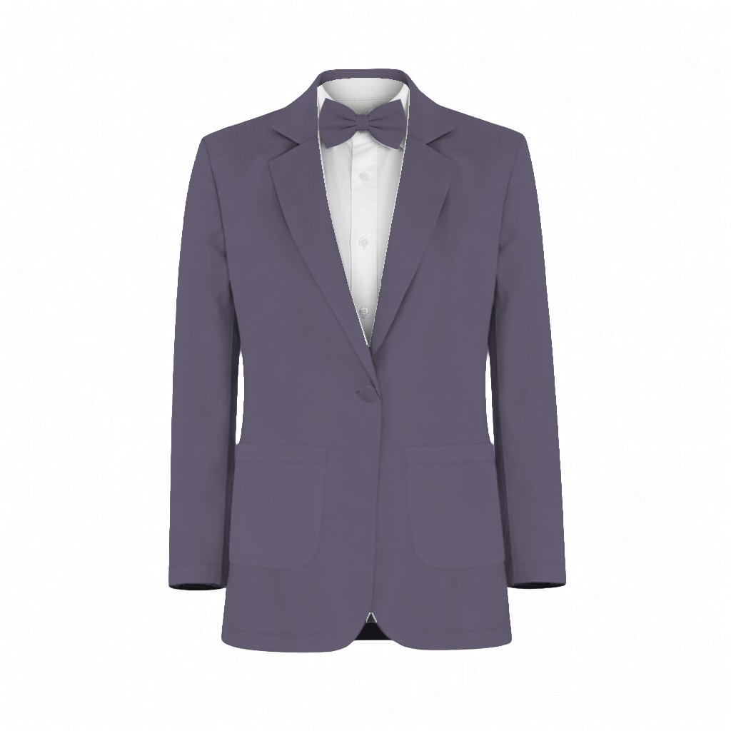 Amethyst Satin Suit and Tuxedo – Exact Color Match for Kennedy Blue Bridesmaid Dresses - Image 2