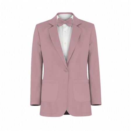 Desert Rose Satin Suit and Tuxedo – Exact Color Match for Kennedy Blue Bridesmaid Dresses