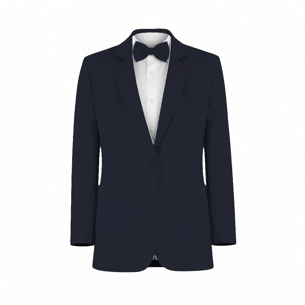 Navy Satin Suit and Tuxedo – Exact Color Match for Kennedy Blue Bridesmaid Dresses - Image 2