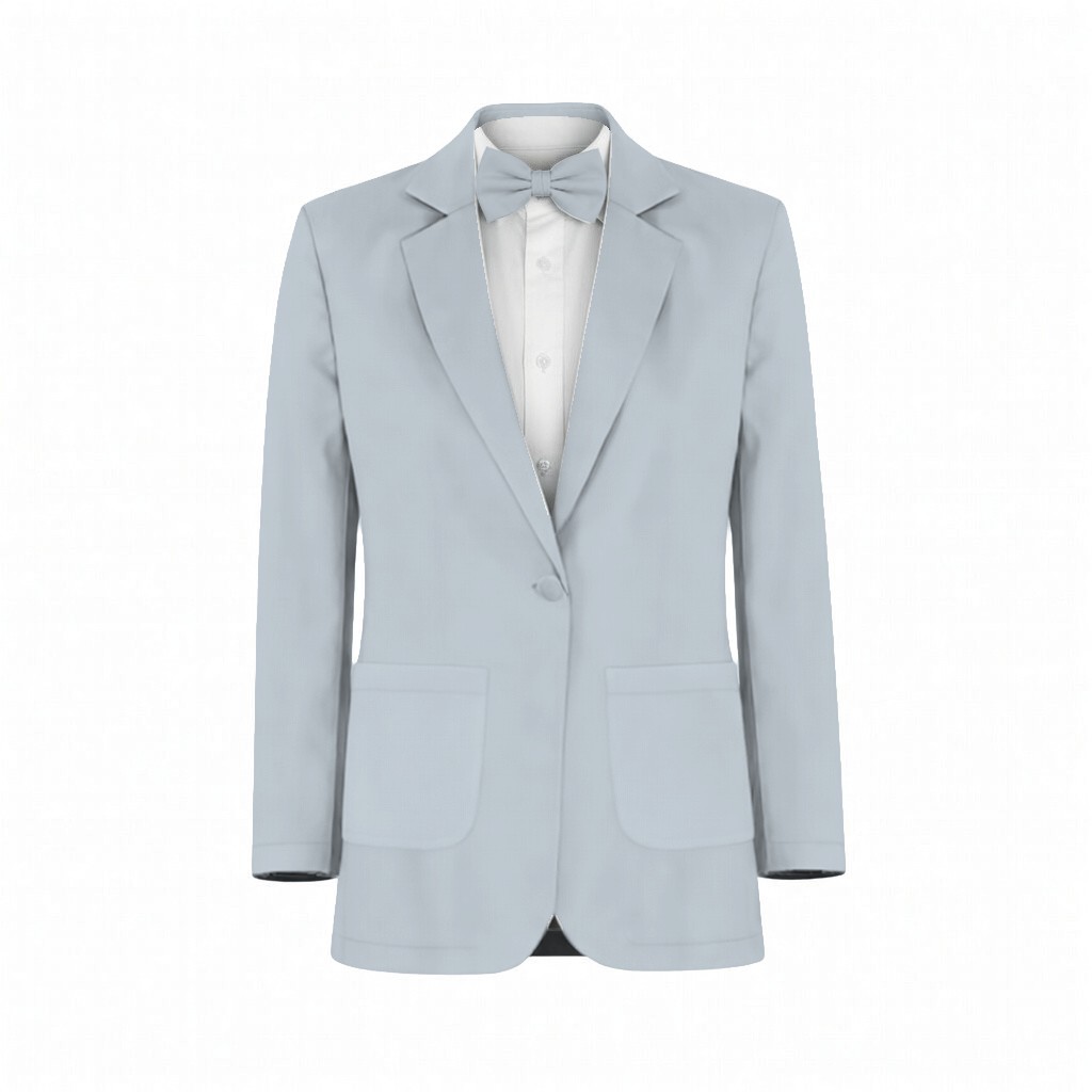 Fog Velvet Suit and Tuxedo – Exact Color Match for Kennedy Blue Bridesmaid Dresses - Image 2