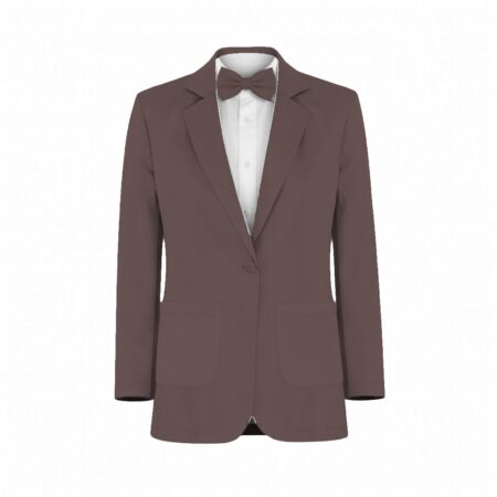 Mocha Velvet Suit and Tuxedo – Exact Color Match for Kennedy Blue Bridesmaid Dresses