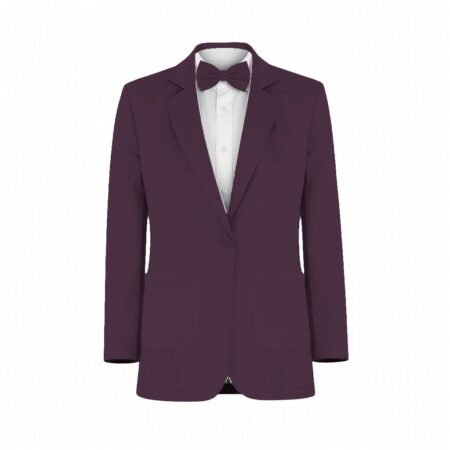 Platinum Dark Purple Velvet Suit and Tuxedo – Exact Color Match for Kennedy Blue Bridesmaid Dresses
