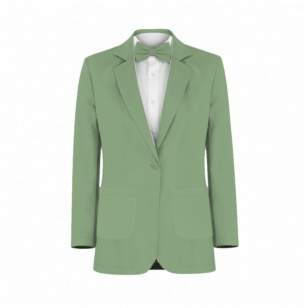 Sage Velvet Suit and Tuxedo – Exact Color Match for Kennedy Blue Bridesmaid Dresses - Image 2
