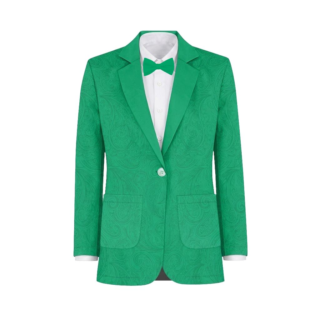 Jade Paisley Suit and Tuxedo – Exact Color Match for Kennedy Blue Bridesmaid Dresses - Image 2