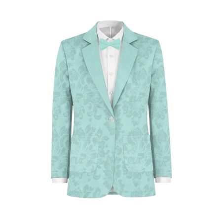 Sea Foam Shrubbery Suit and Tuxedo – Exact Color Match for Kennedy Blue Bridesmaid Dresses