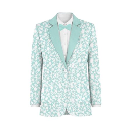 Sea Foam White Vines Suit and Tuxedo – Exact Color Match for Kennedy Blue Bridesmaid Dresses