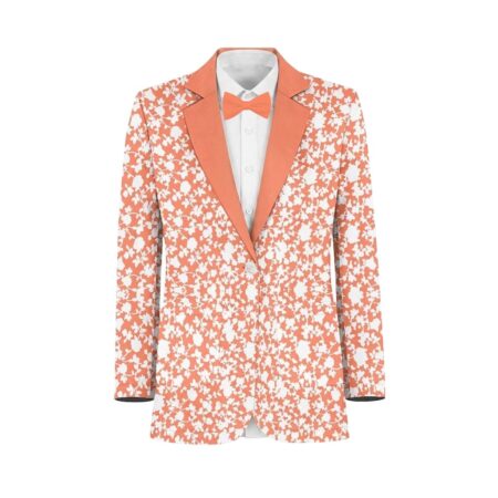 Sunset White Vines Suit and Tuxedo – Exact Color Match for Kennedy Blue Bridesmaid Dresses
