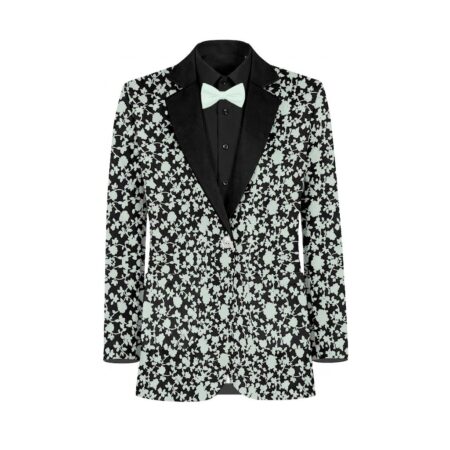 Apple Green Black Vines Suit and Tuxedo – Exact Color Match for Lulus Bridesmaid Dresses