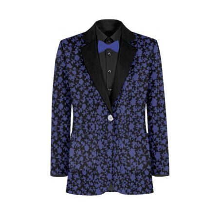Bright Navy Black Vines Suit and Tuxedo – Exact Color Match for Lulus Bridesmaid Dresses