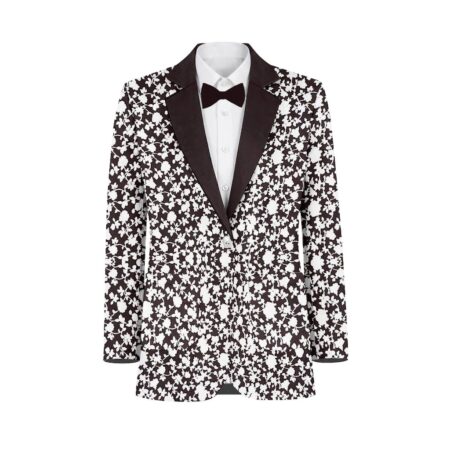 Brown White Vines Suit and Tuxedo – Exact Color Match for Lulus Bridesmaid Dresses