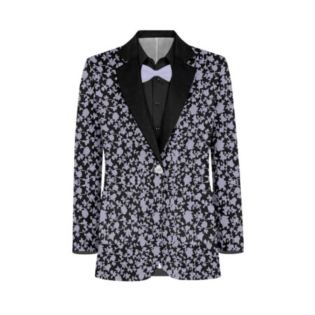 Lavender Black Vines Suit and Tuxedo – Exact Color Match for Lulus Bridesmaid Dresses