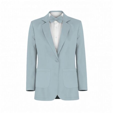 Light Blue Satin Suit and Tuxedo – Exact Color Match for Lulus Bridesmaid Dresses