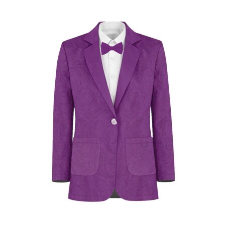 Violet Paisley Suit and Tuxedo – Exact Color Match for Lulus Bridesmaid Dresses