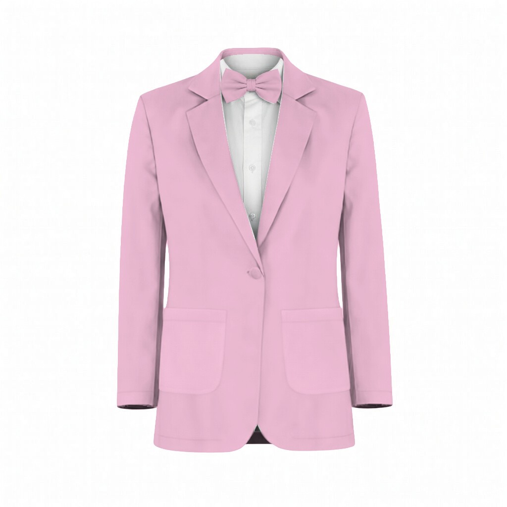 Pink Luxe Satin Suit and Tuxedo – Exact Color Match for Show Me Your Mumu Bridesmaid Dresses - Image 2