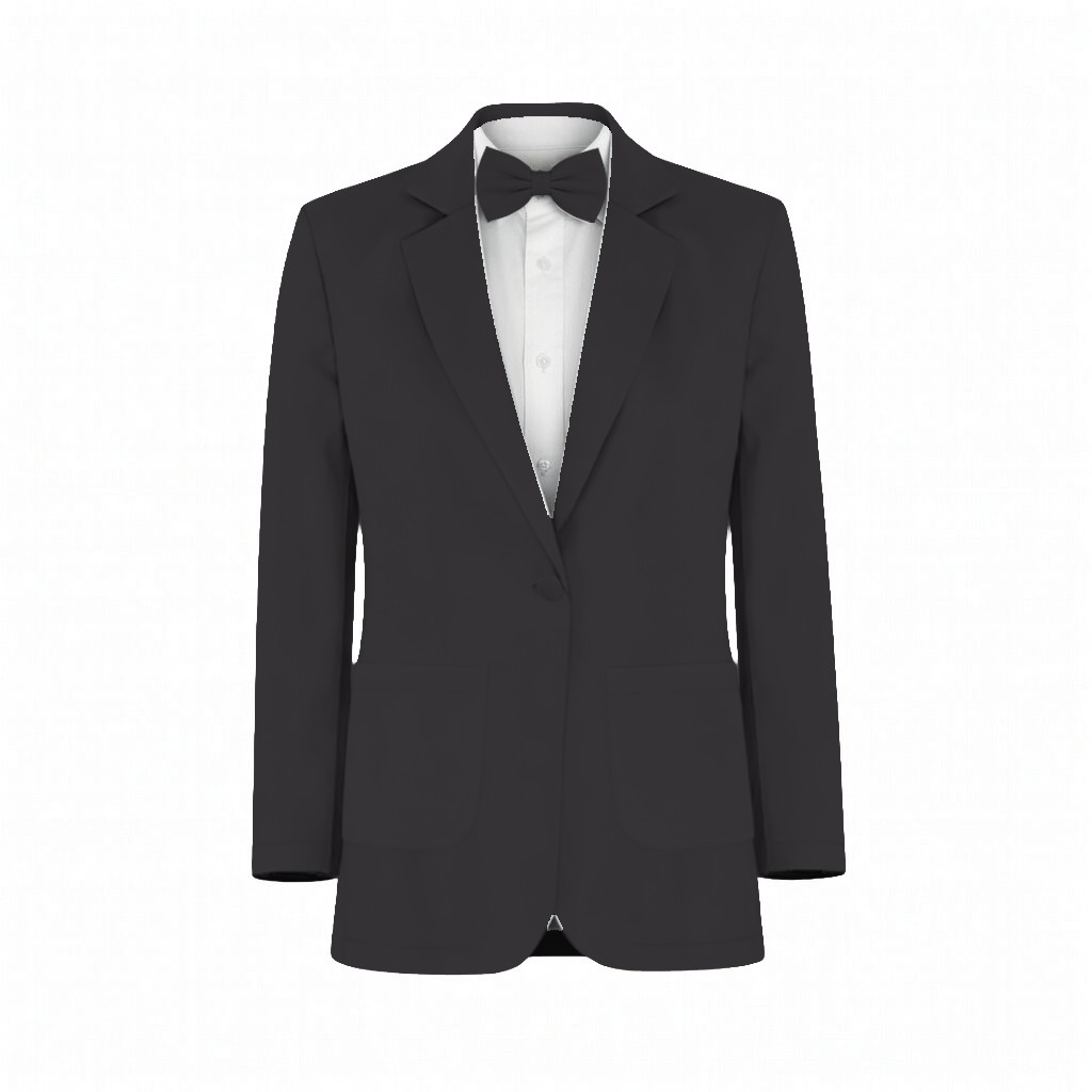 Black Stretch Satin Suit and Tuxedo – Exact Color Match for Show Me Your Mumu Bridesmaid Dresses - Image 2