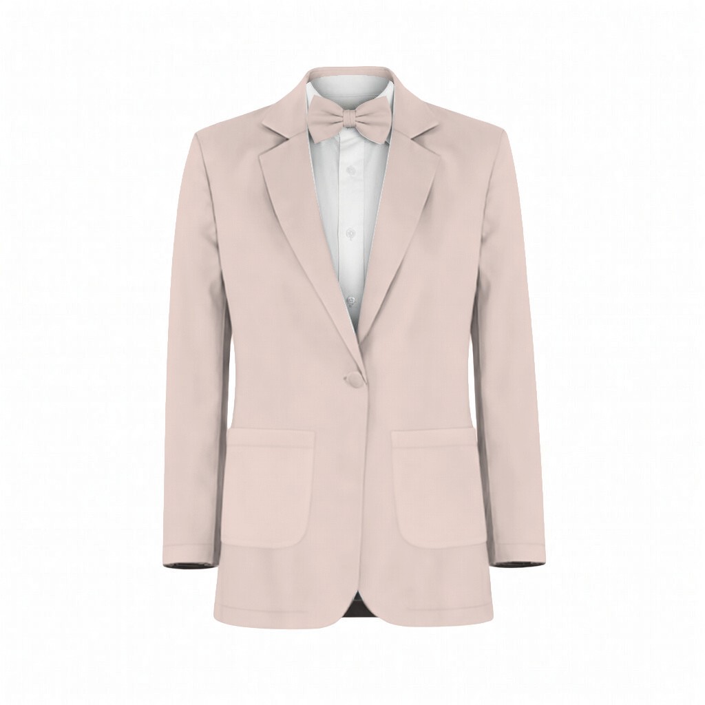 Dusty Blush Stretch Satin Suit and Tuxedo – Exact Color Match for Show Me Your Mumu Bridesmaid Dresses - Image 2