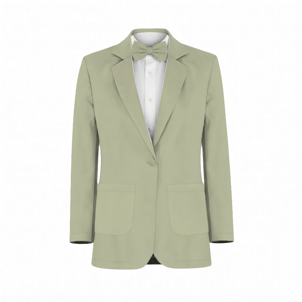 Moss Green Stretch Satin Suit and Tuxedo – Exact Color Match for Show Me Your Mumu Bridesmaid Dresses - Image 2