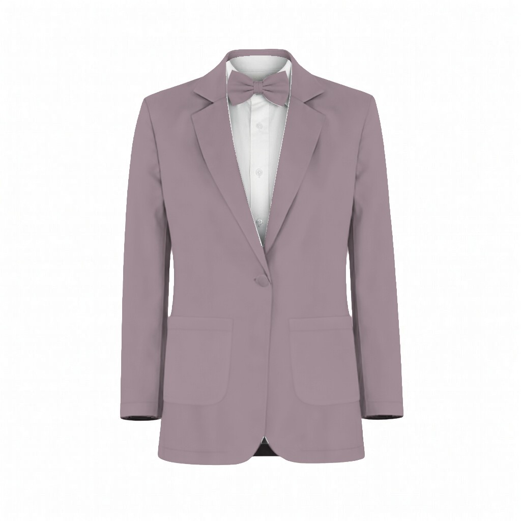 Dusty Purple Chiffon Suit and Tuxedo – Exact Color Match for Revelry Bridesmaid Dresses - Image 2