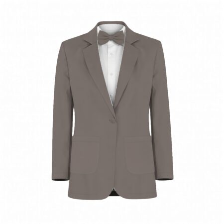 Espresso Chiffon Suit and Tuxedo – Exact Color Match for Revelry Bridesmaid Dresses