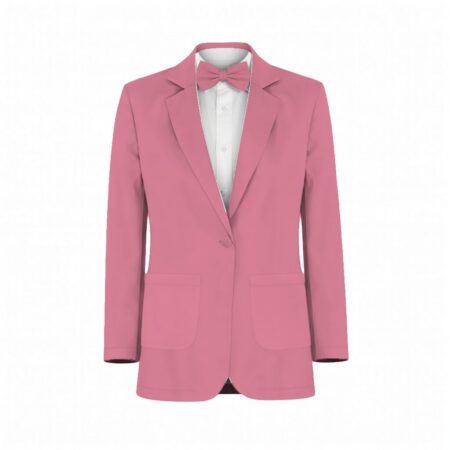 Malibu Pink Bouquet Chiffon Floral Print Suit and Tuxedo – Exact Color Match for Revelry Bridesmaid Dresses
