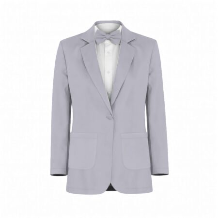 Periwinkle Petit Rose Chiffon Floral Print Suit and Tuxedo – Exact Color Match for Revelry Bridesmaid Dresses