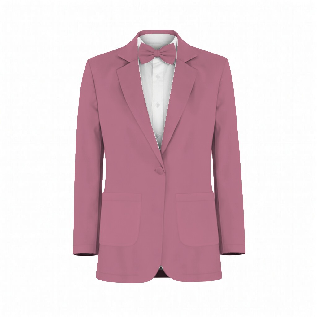 Hot Pink Chiffon Suit and Tuxedo – Exact Color Match for Revelry Bridesmaid Dresses - Image 2