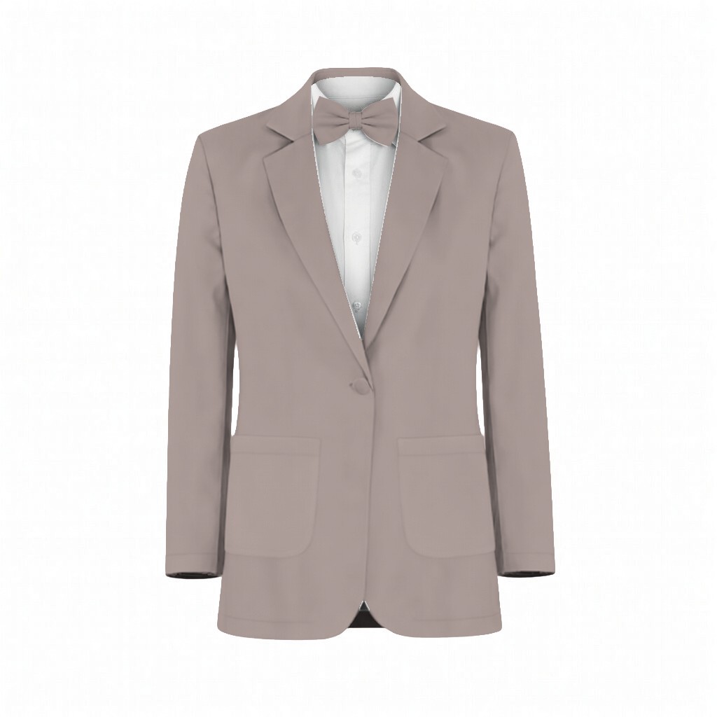Latte Chiffon Suit and Tuxedo – Exact Color Match for Revelry Bridesmaid Dresses - Image 2