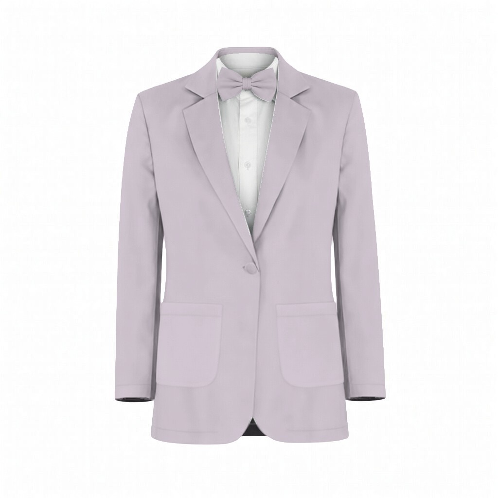 Light Lavender Chiffon Suit and Tuxedo – Exact Color Match for Revelry Bridesmaid Dresses - Image 2