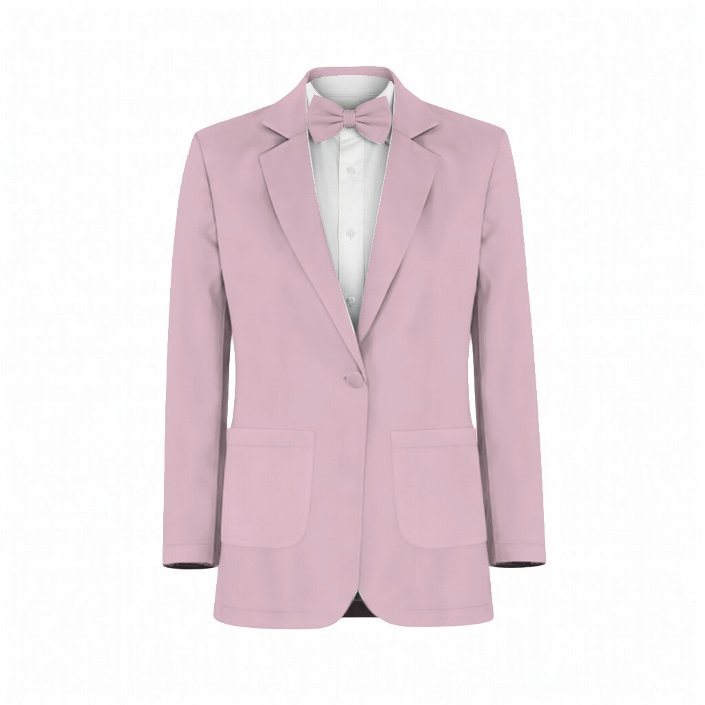 Mauve Pink Chiffon Suit and Tuxedo – Exact Color Match for Revelry Bridesmaid Dresses - Image 2