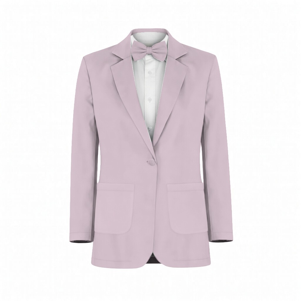 Rose Petal Chiffon Suit and Tuxedo – Exact Color Match for Revelry Bridesmaid Dresses - Image 2