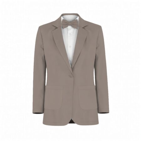 Truffle Chiffon Suit and Tuxedo – Exact Color Match for Revelry Bridesmaid Dresses