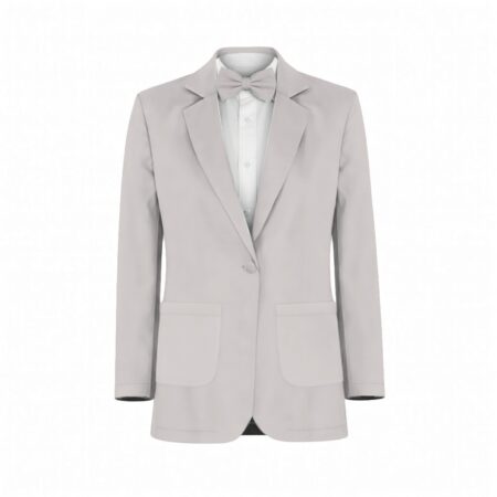 White Pearl Chiffon Suit and Tuxedo – Exact Color Match for Revelry Bridesmaid Dresses
