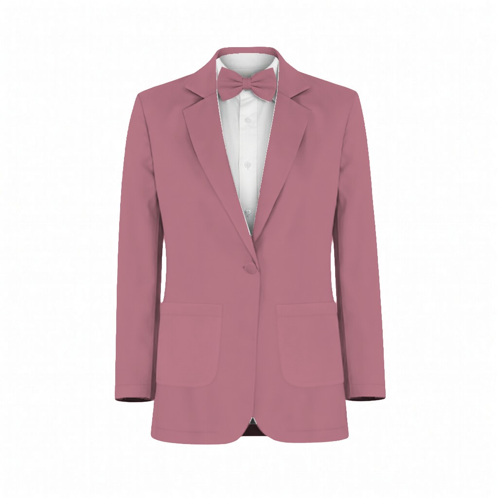 Berry Crepe Suit and Tuxedo – Exact Color Match for Revelry Bridesmaid Dresses - Image 2