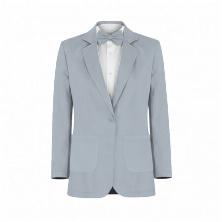 French Blue Crepe Suit and Tuxedo – Exact Color Match for Revelry Bridesmaid Dresses