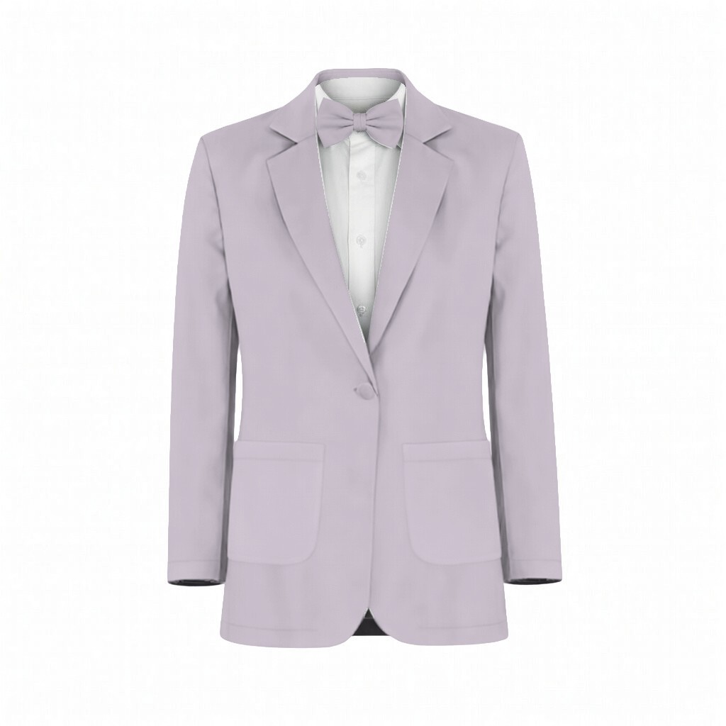 Light Lavender Crepe Suit and Tuxedo – Exact Color Match for Revelry Bridesmaid Dresses - Image 2