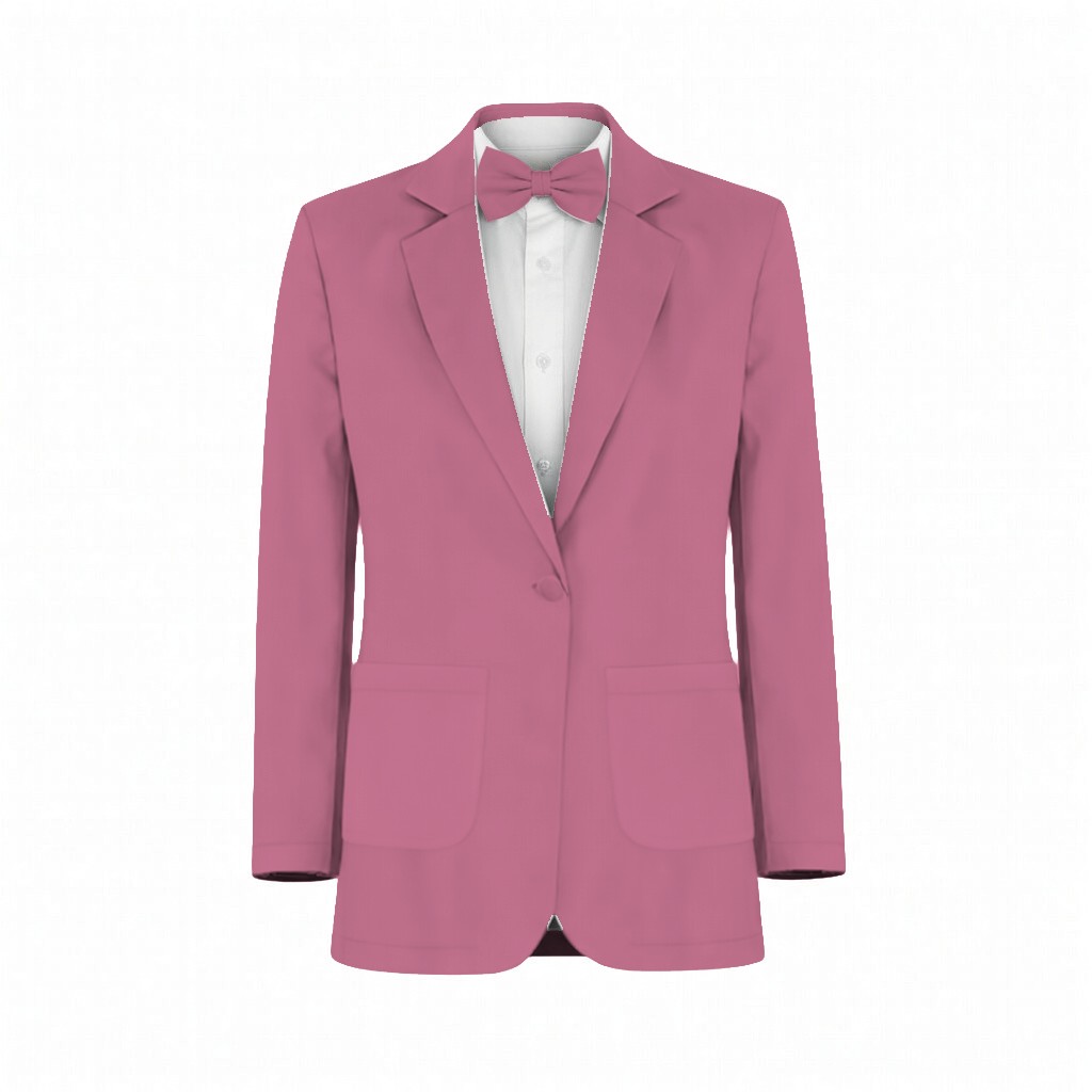 Malibu Pink Crepe Suit and Tuxedo – Exact Color Match for Revelry Bridesmaid Dresses - Image 2