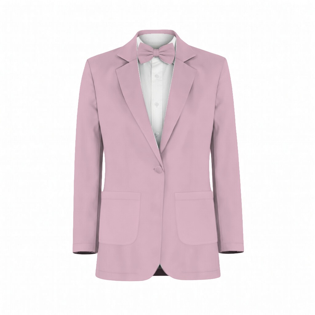 Mauve Pink Crepe Suit and Tuxedo – Exact Color Match for Revelry Bridesmaid Dresses - Image 2