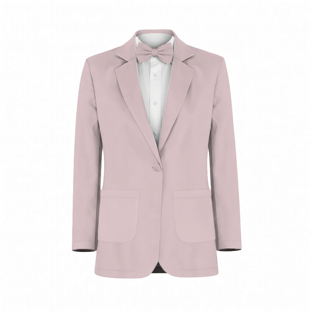 Perfect Pink Crepe Suit and Tuxedo – Exact Color Match for Revelry Bridesmaid Dresses - Image 2