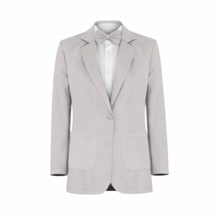 White Pearl Crepe Suit and Tuxedo – Exact Color Match for Revelry Bridesmaid Dresses