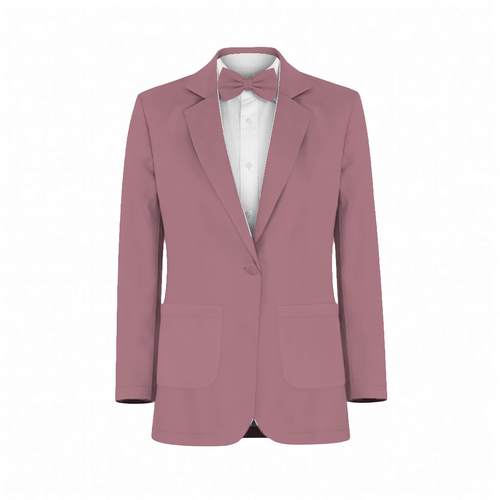 Berry Satin Suit and Tuxedo – Exact Color Match for Revelry Bridesmaid Dresses - Image 2