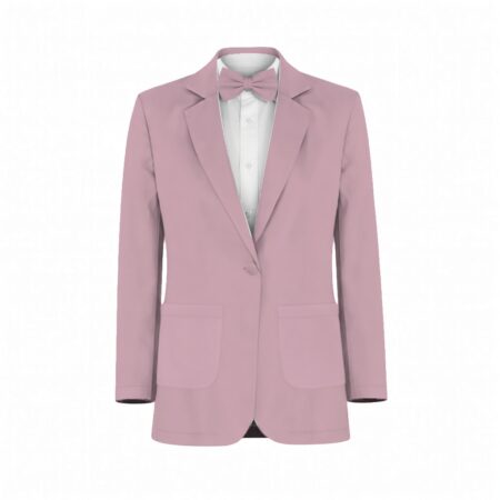 Mauve Pink Bouquet Satin Floral Print Suit and Tuxedo – Exact Color Match for Revelry Bridesmaid Dresses