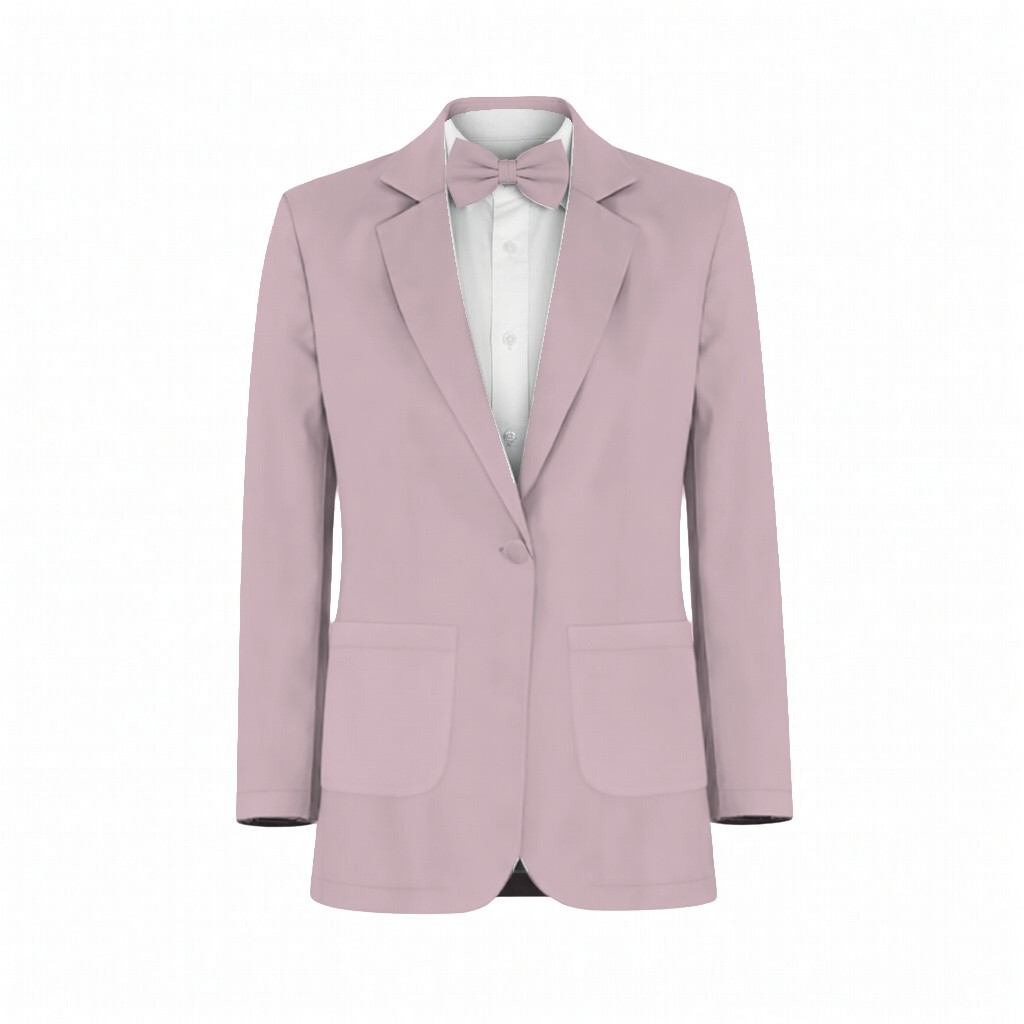 Perfect Pink Blossom Satin Floral Print Suit and Tuxedo – Exact Color Match for Revelry Bridesmaid Dresses - Image 2