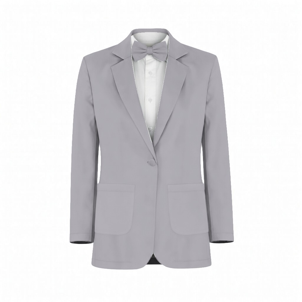 French Blue Satin Suit and Tuxedo – Exact Color Match for Revelry Bridesmaid Dresses - Image 2