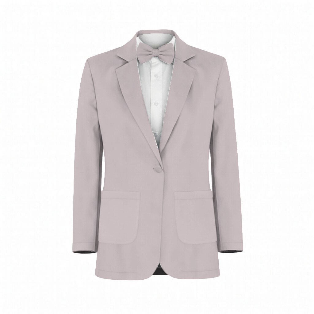 Lilac Satin Suit and Tuxedo – Exact Color Match for Revelry Bridesmaid Dresses - Image 2