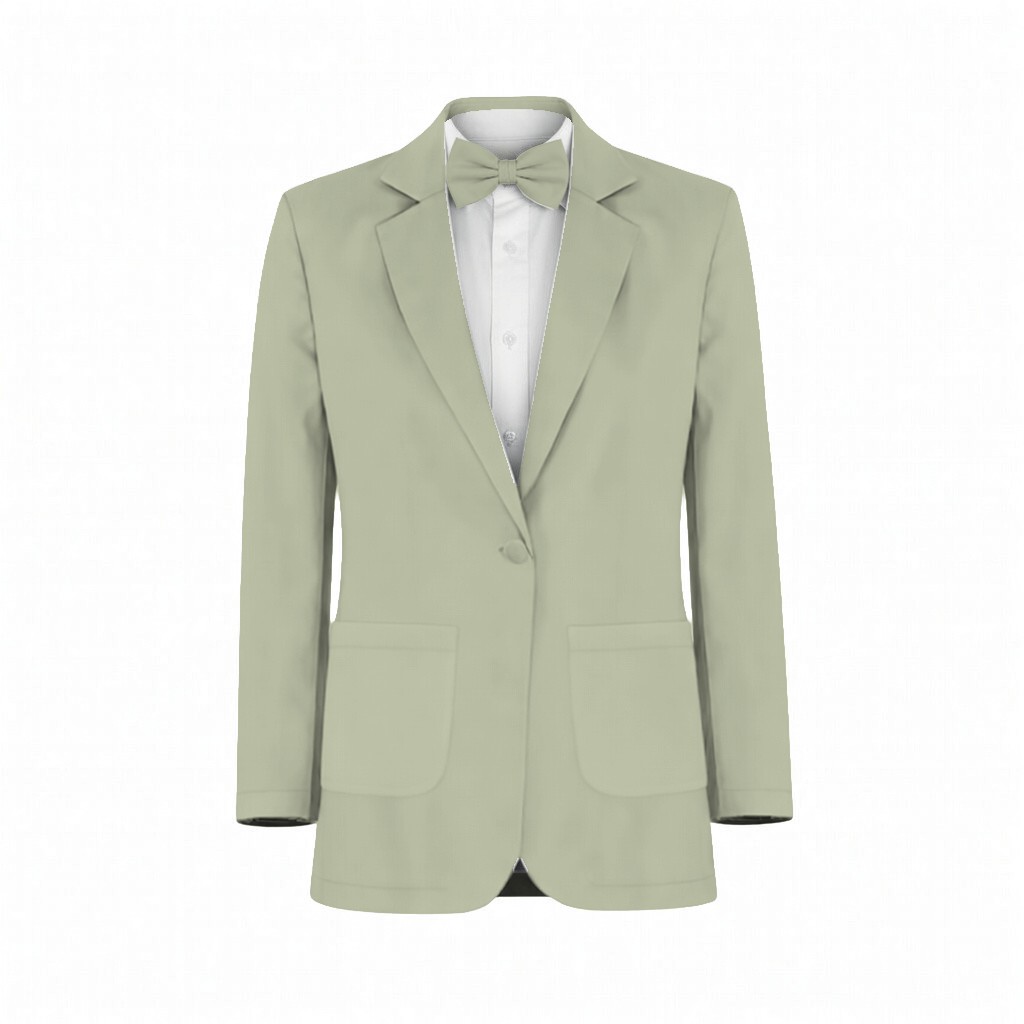 Matcha Satin Suit and Tuxedo – Exact Color Match for Revelry Bridesmaid Dresses - Image 2