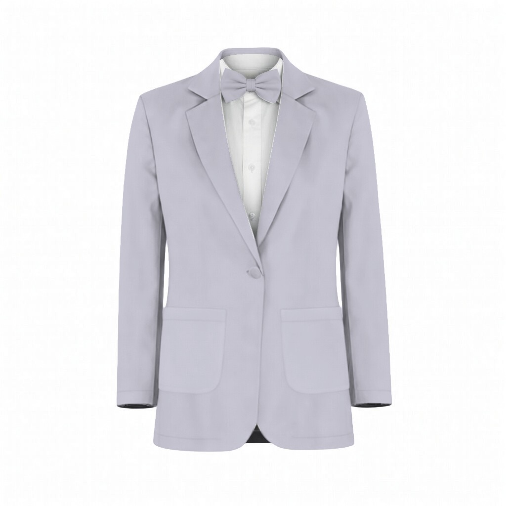 Periwinkle Satin Suit and Tuxedo – Exact Color Match for Revelry Bridesmaid Dresses - Image 2
