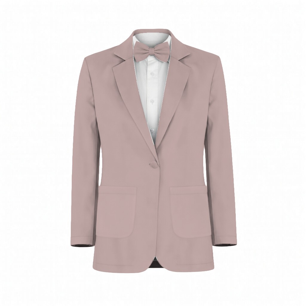 Rose Quartz Satin Suit and Tuxedo – Exact Color Match for Revelry Bridesmaid Dresses - Image 2
