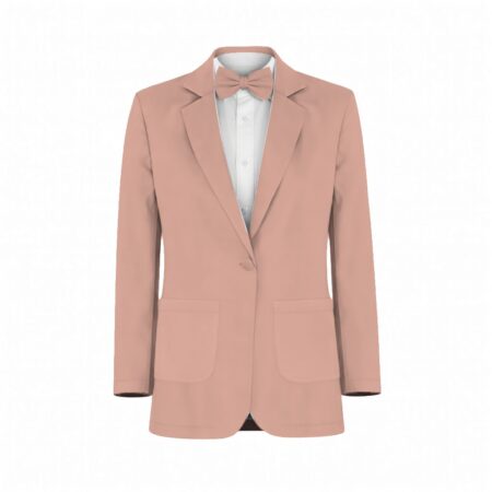 Tangerine Satin Suit and Tuxedo – Exact Color Match for Revelry Bridesmaid Dresses