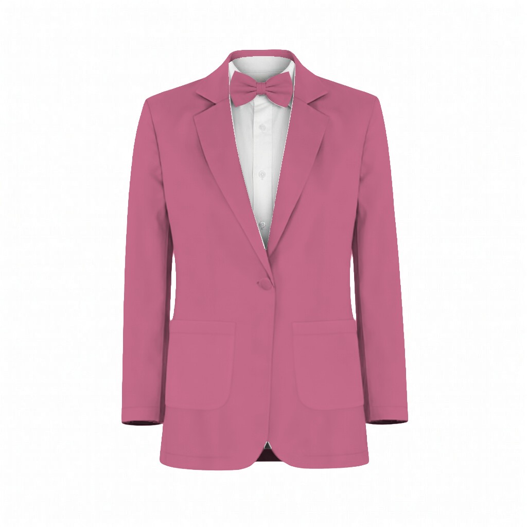 Hot Pink Tulle Suit and Tuxedo – Exact Color Match for Revelry Bridesmaid Dresses - Image 2