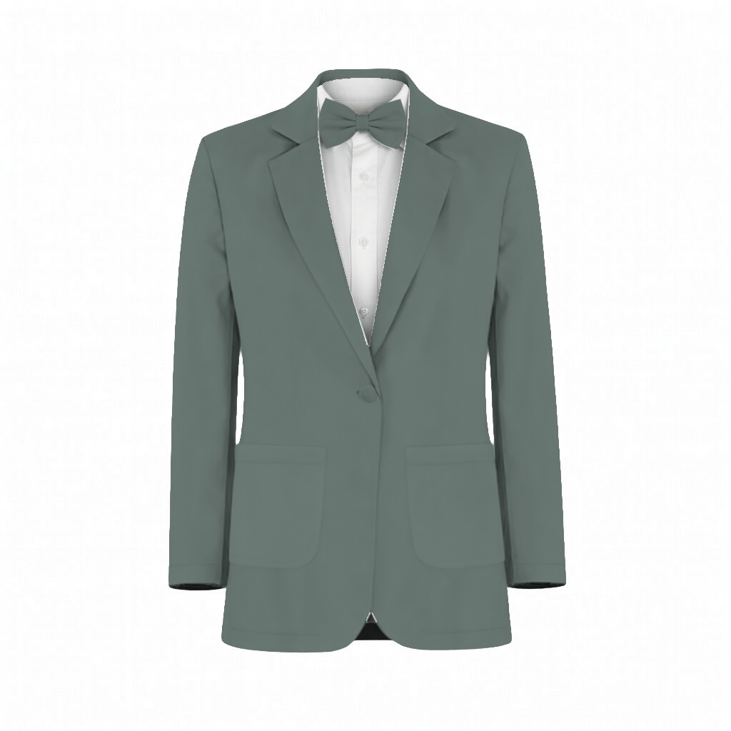 Emerald Velvet Suit and Tuxedo – Exact Color Match for Revelry Bridesmaid Dresses - Image 2
